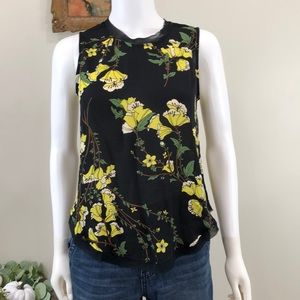 Who What Wear Black & Yellow Sheer